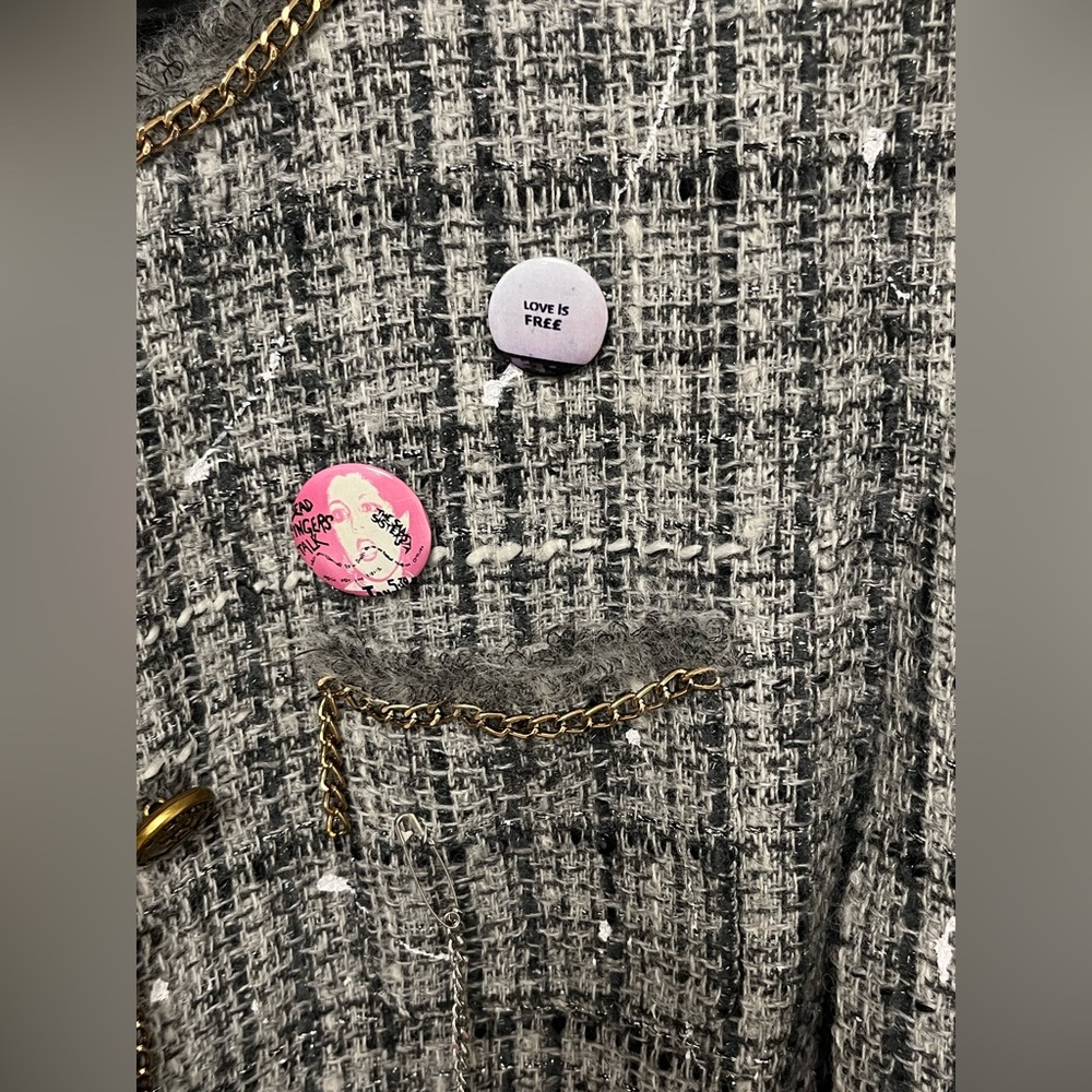 R13 Slouch Tweed Jacket. Size medium. - Picture 8 of 11